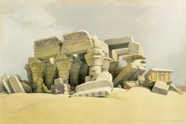 Ruinen des Tempels von Kom Ombo, aus Ägypten und Nubien, Bd. 1